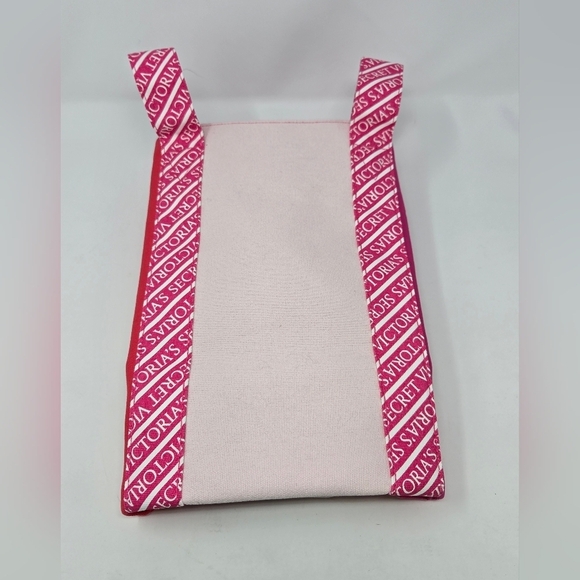 NWT VICTORIA'S SECRET TOTE BAG PINK COLORBLOCK RED HEART PACKABLE SET OF 2 LARGE - Picture 14 of 16